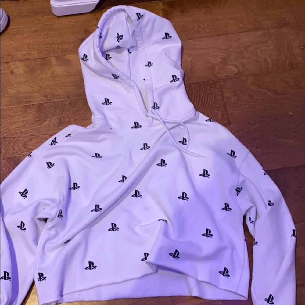 playstation cropped sweatshirt